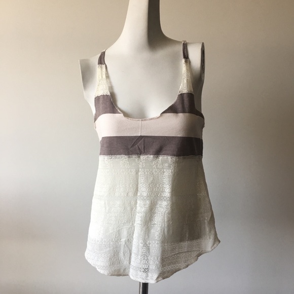 Free People Tops - 🆕Free People - We The Free Striped Crochet Tank